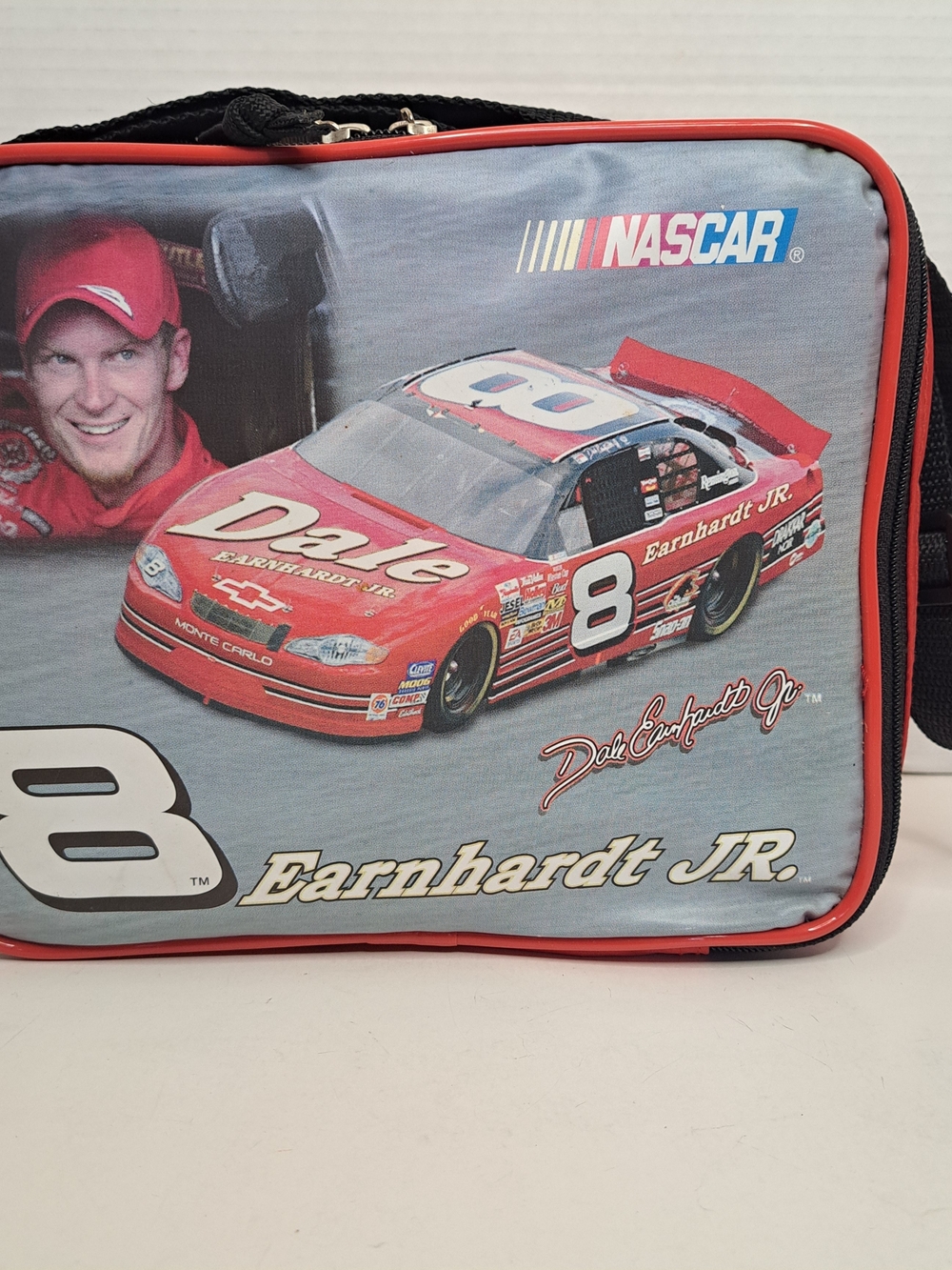 Dale Earnhardt Jr Nascar # 8 Vintage Insulated Soft Cooler Bag Red Lunch Tote